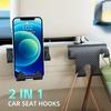 Car Backseat Organizer – Phone Hanger & Storage Hook for Auto Seats, Keeps Car Interior Tidy (Interior Accessory)