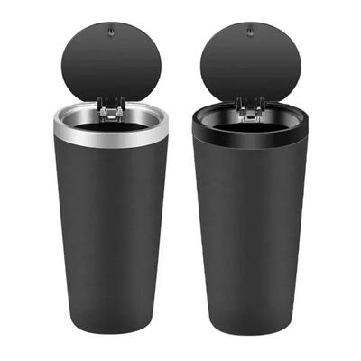Car Garbage Can with Lid Car Trash Can Bin Washable Leakproof Mini Car Cup Holder Garbage Can with Lid for Car
