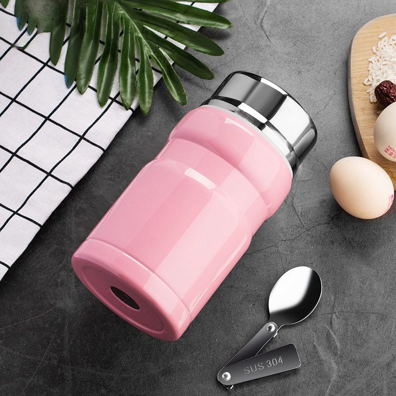 Stainless Steel Vacuum Thermal Pot, Large Capacity Insulated Cup, Portable Insulated Lunch Box for Men and Women, Suitable for Home Use