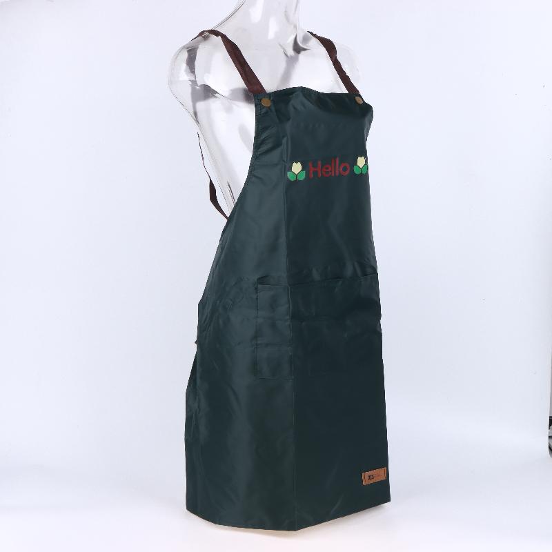 Kitchen Apron Waterproof Oil Proof Convenient Pocket Chef Cooking Apron Men Women Barista Manicurist Work Aprons Waiter Uniformw
