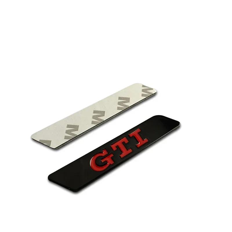for Volkswagen VW GTI MK5 Passat Polo Golf 3 Jetta Tiguan Beetle Touran Metal Car Side Emblem Fender Badge Bumper Strip Stickers gr2