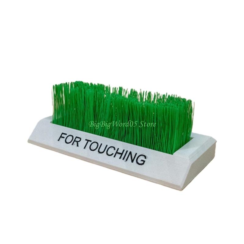 

24TE 3D Printed Touch Grass Realistic Artificial Grass Desktop Ornament Fidgety Toy белый