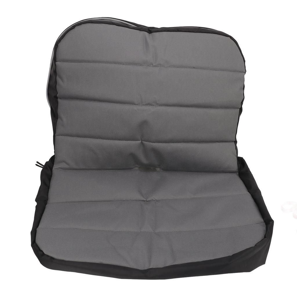 Lawn Mower Seat Cover Wear Resistant Dustproof Oxford Comfortable Tractor Seat Cover Grey for Home