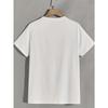 T-shirt Casual da Uomo con Grafica di Milano, Vestibilità Regolare Girocollo, Maglietta Estiva Elastica alla Moda, Ideale per l'Uso Quotidiano o Come Regalo, Top Girocollo Estivo Casual