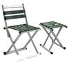 Extra Thick Folding Stool with Backrest for Outdoor Camping and Fishing