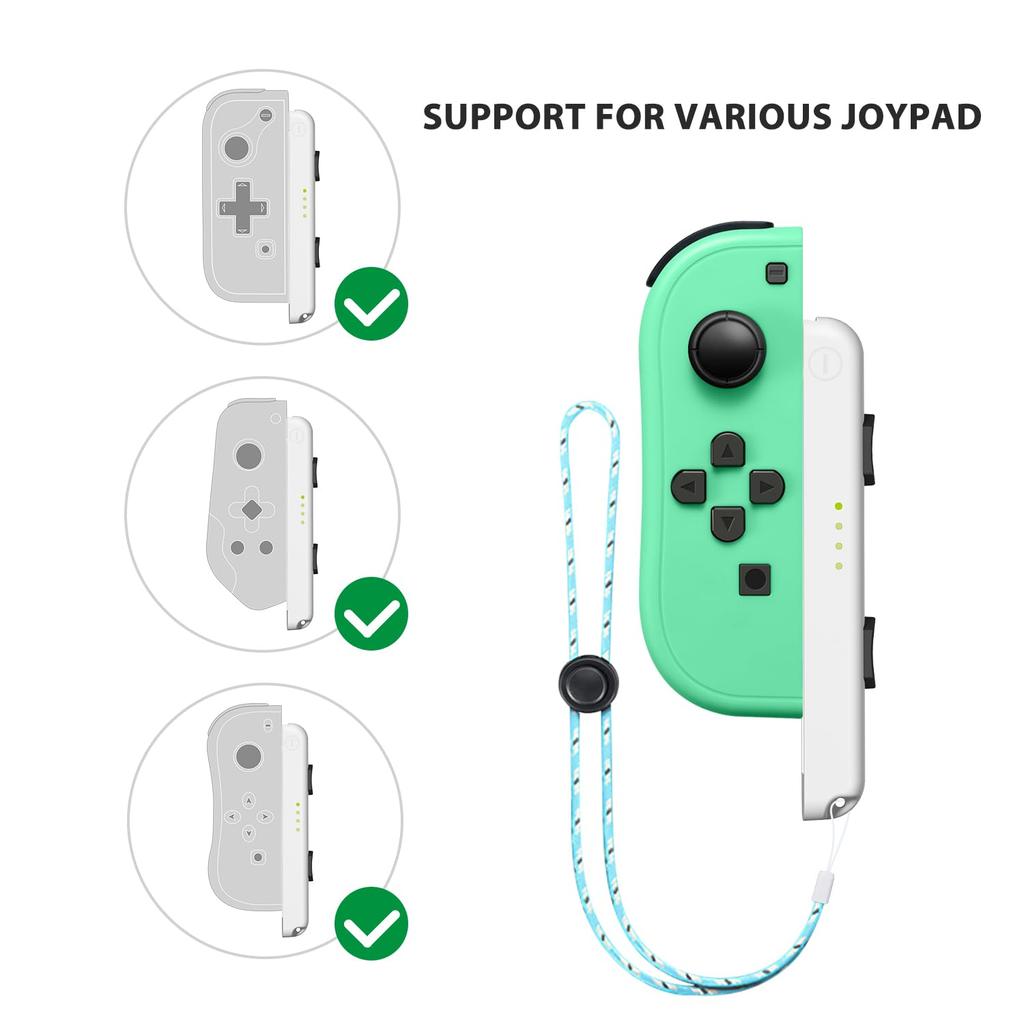 Pánt Kompatibilis Switch Joycon Pánt Csuklópánt Csere Támogatja Állítható Fekete Kicsi D.Gruoiza 4 db Szorosság, & Fehér,