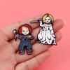 NECA Ghost Baby Return CHUCKY Chachi Chachi Brooch Deluxe Movable Doll Model Toys Gift