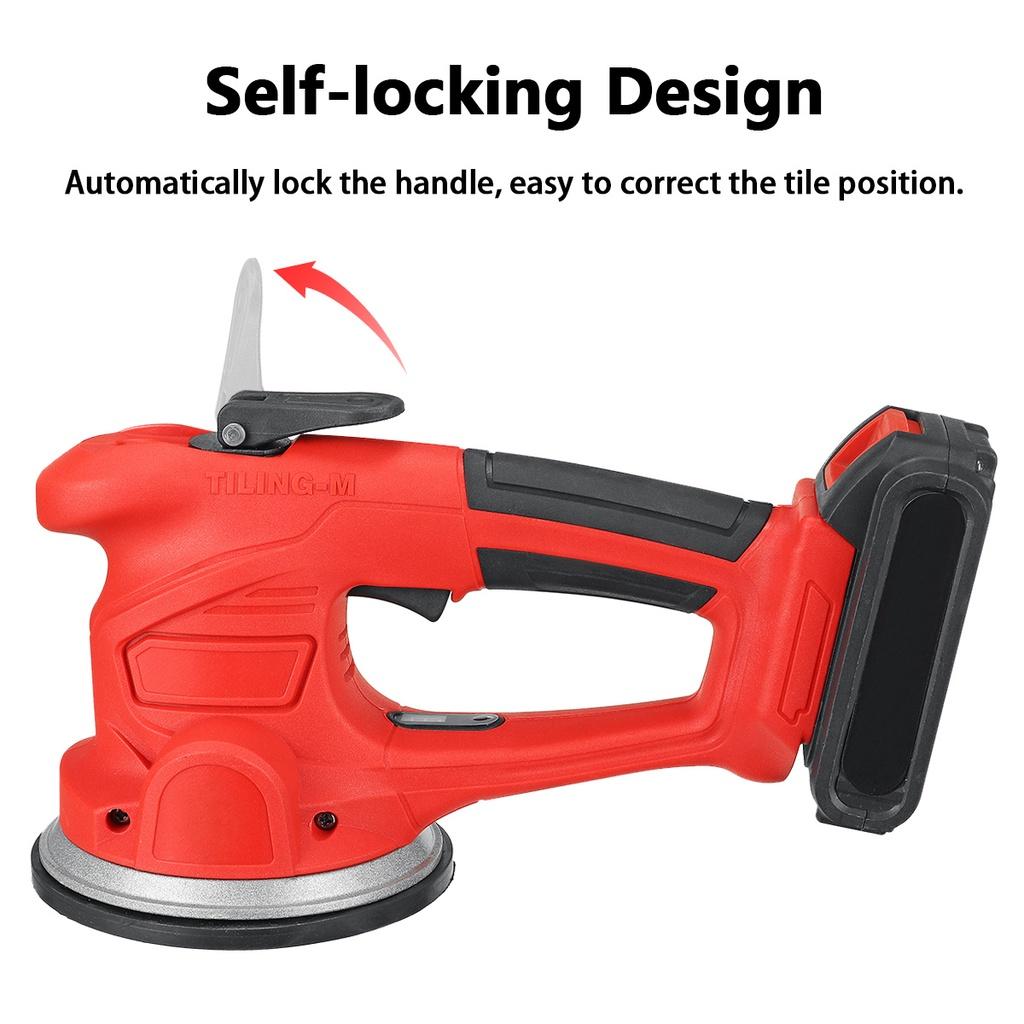 Portable Tile Vibrator Floor Plaster Machine Tile Laying 150kg with 21V Battery Automatic Leveling Tools for 120x120cm Tiles