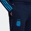 Adidas Argentina Team Slim Fit Sports Pants with Striped Logo for Qatar World Cup Men Bottoms Blue HF3914