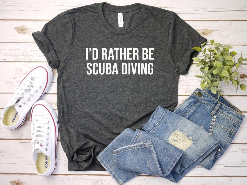 Scuba Diving Shirt and kids tshirt, Scuba Diver Gift, Scuba Diving Gift, Scuba Diver Shirt and kids tshirt, Scuba Lover, I'd Rather Be Scuba Diving