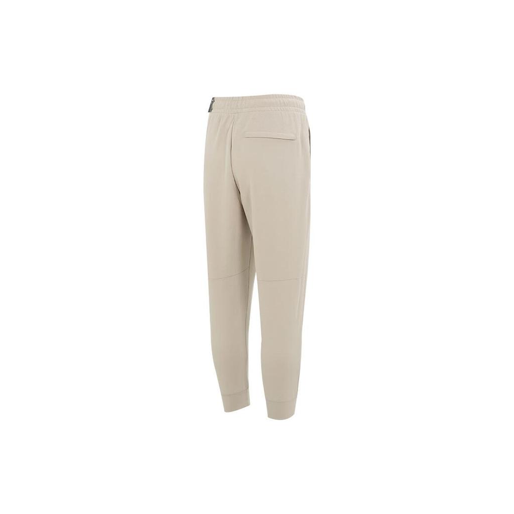 Adidas Knitted Sweatpants Men's Light Khaki Moderate Cuffed Pants IQ1382