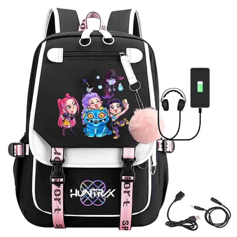 Kpop Witch Hunters Movie Peripheral Printed Backpack School Bag Student Campus Hairball Backpack