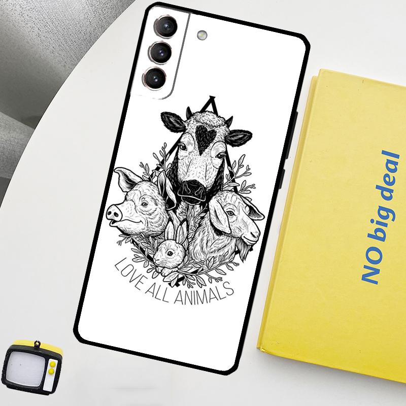 Vegan Inspiration Phone Case For Samsung Galaxy S24 Ultra S20 S21 S22 S23 Plus S9 S10 S24 FE S25 Ultra Cover