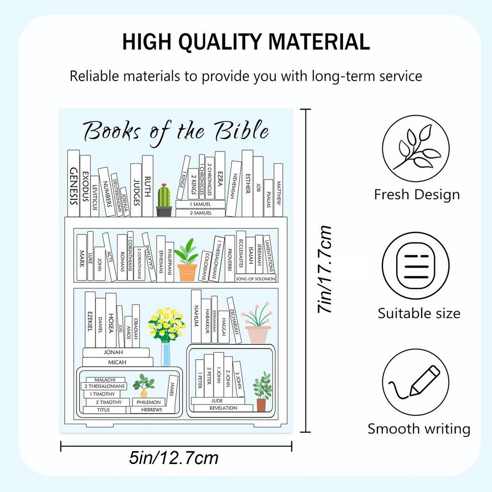 

Books of the Bible Stickers Books of the Bible Decal Set of 8 Bible Book Study Reading Aid Christian Journaling Stickers for Kid белый