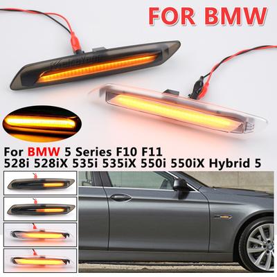 2X LED Sequential Fender Indicator Side Marker Blinker Turn Signal Lights for BMW 5 Series F10 F11 528i 528iX 535i 2011 12 2013
