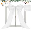 Christmas Tree Topper Bow Large Ornament Party Decorations Big Bow for Christmas Tree for Birthday Wedding Outdoor Photo