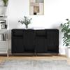 Sideboards 2 Pcs Black Oak Effect