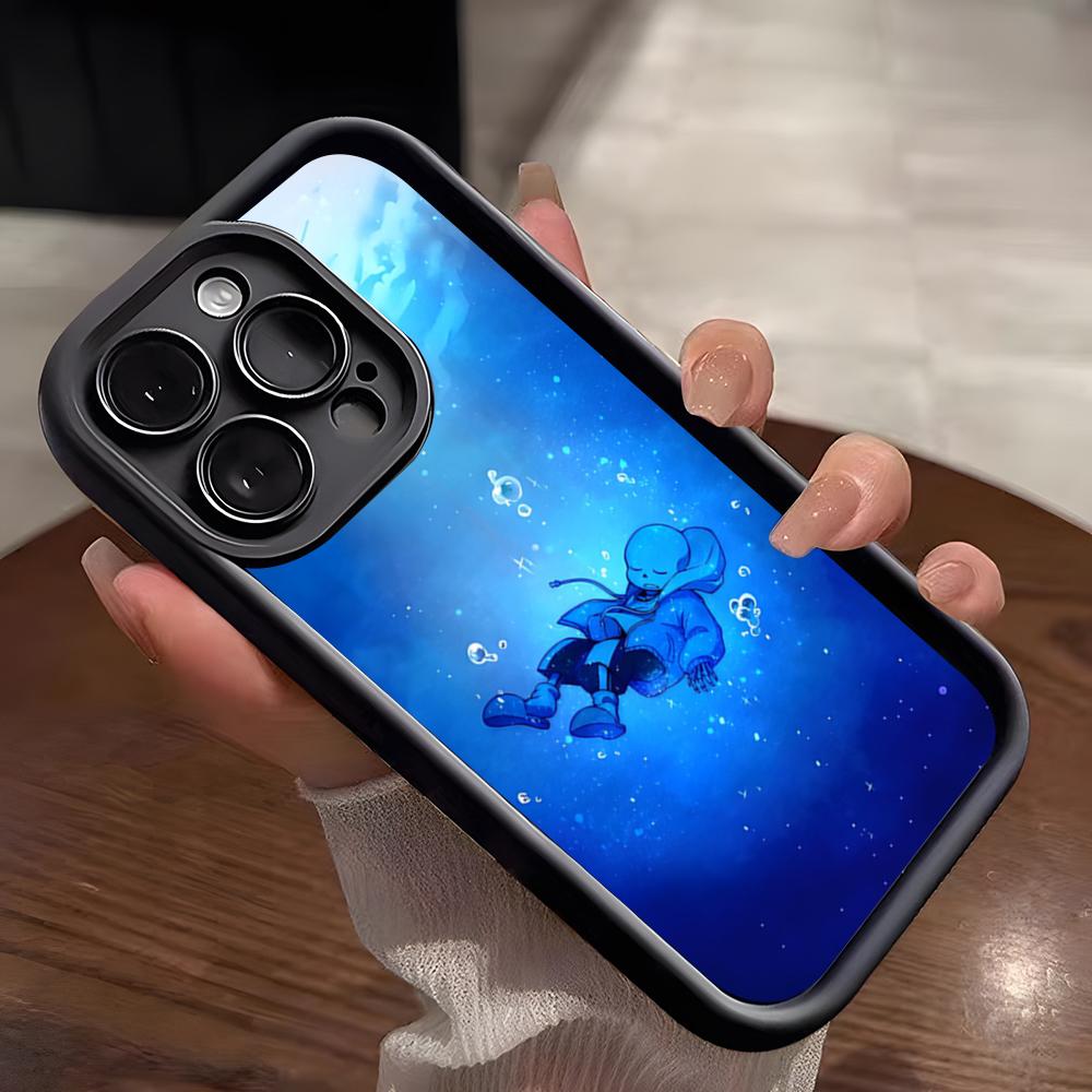 Sans Undertale Handyhülle Für IPhone 17 Pro Max 15 Pro 16 14 Plus 12 13 Mini 11 Pro Stoßfeste Weiche Hülle
