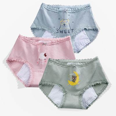 Leak Proof Menstrual Panties Physiological Pants Women Underwear Brathable Cotton Briefs