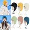 Windproof Ear Flap Hat Drawstring Fleece Hat Soft Ear Protection Cap  Skiing