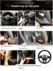 Hand-Stitched Suede Steering Wheel Cover for Mercedes-Benz GLK300 C200L ML350 CLA200 E260L