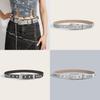 Trendy Punk Rivet Rhinestone Waist Belt With European And American Style