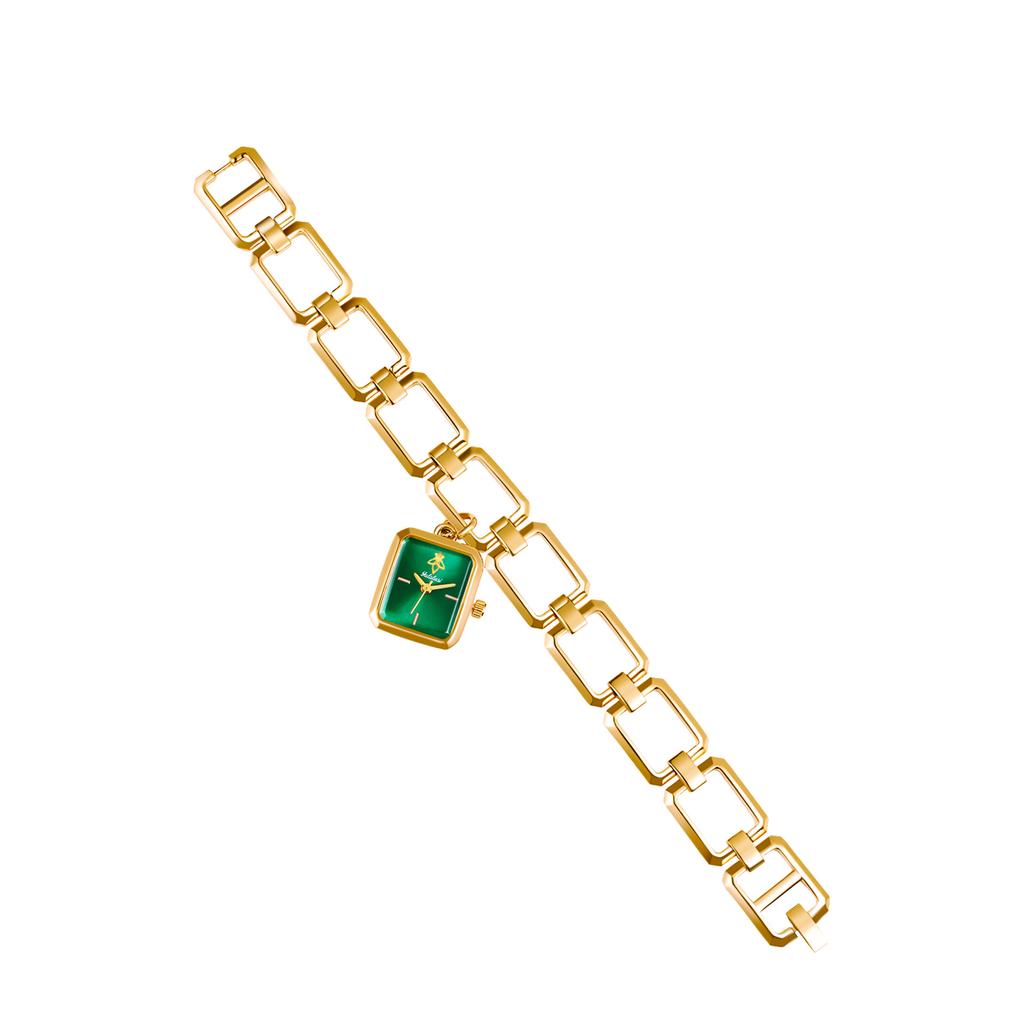 Square Women'S Watch Skeleton Strap Light Luxury Design Pendant Women'S Watch Pendant Bracelet Watch