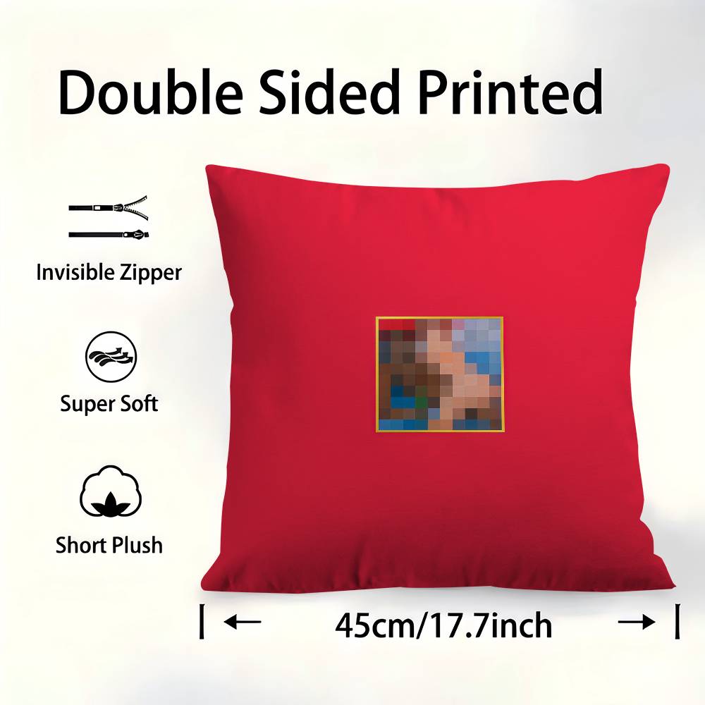 Kanye West Album Dropout Bear Personalized Pillow Cover Kids Bedroom Wild Party Decor Pillowcase Kid Birthday Shower Gift