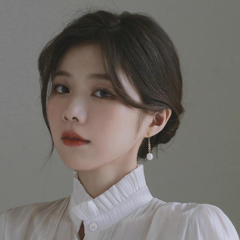 So Beautiful Natural Freshwater Pearl Baroque Long Earrings, Fairy Fairy Sister Skirt Versatile Stud Earrings 925