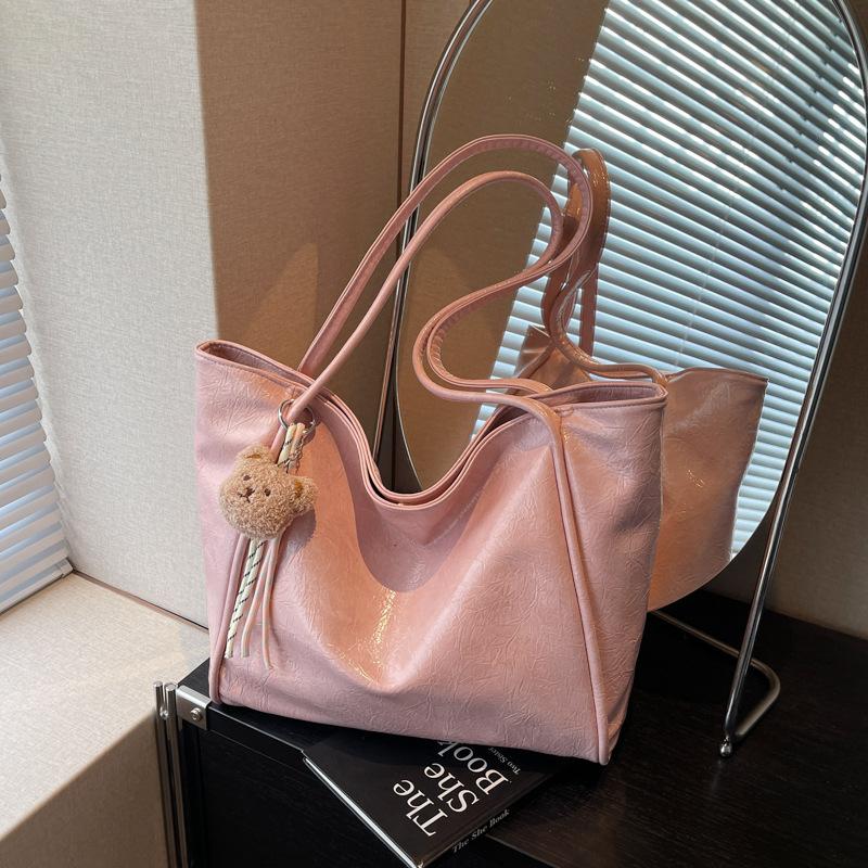 Einfache übergroße Tasche Damen 2025 neu große Kapazität Studententasche modische Schultertasche Tide