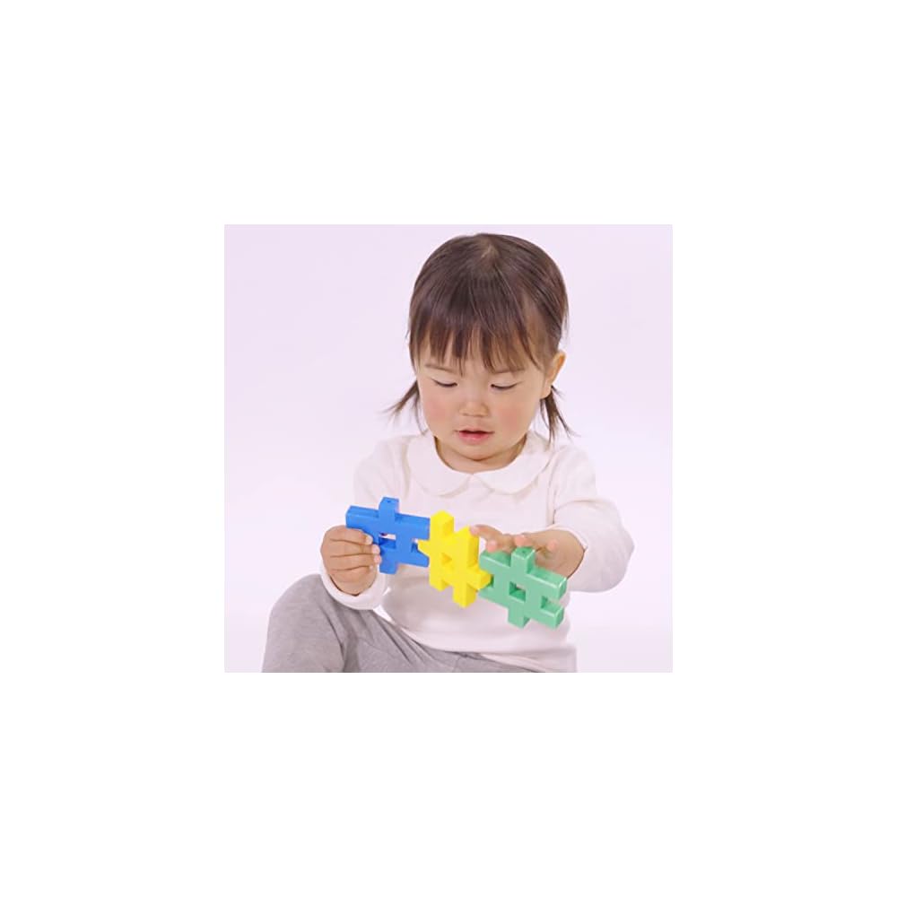 Gakken New Block Starter Bag 12 Types 42 Pieces for Ages 1.5 and Up Building Blocks