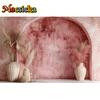 Mocsicka Photography Background Wedding Maternity Adult Kids Art Portrait Decor Vintage Bohe Red Arch Wall Backdrop Photo Studio