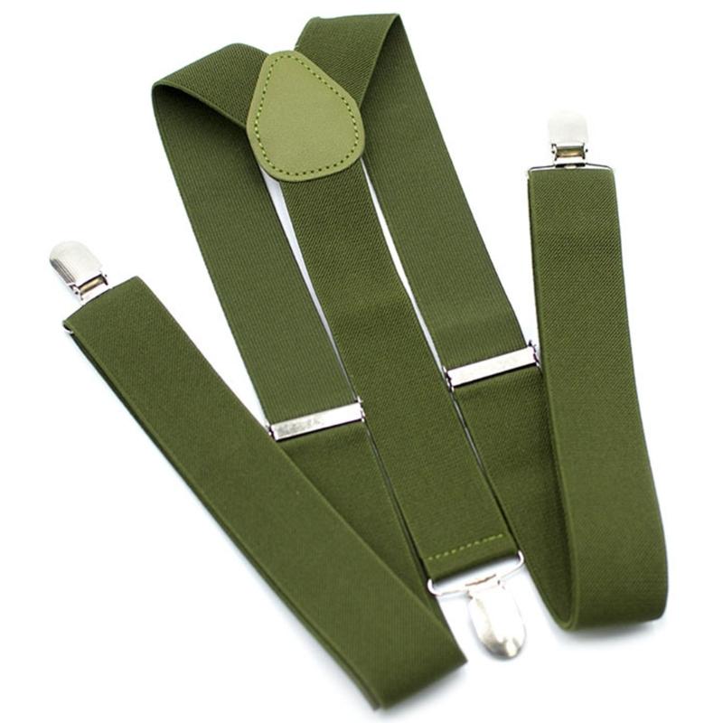 Bretelles réglables de 3,5 cm avec clips antidérapants Design rétro en Y Élastique extensible Pour hommes et femmes