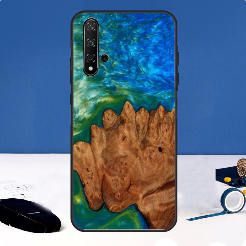 

Гибридный чехол из дерева и смолы для Huawei Nova Y91 Y61 Y60 Y70 Y72 Y73 Y90 12i 11i 3i 7i 8i 9 10 SE P20 P40 P30 Lite Huawei Nova 11i