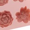 Molde de Silicone em Forma de Flor com 6 Cavidades Sobremesa Mousse Molde de Assar Mooncake Chocolate Pão