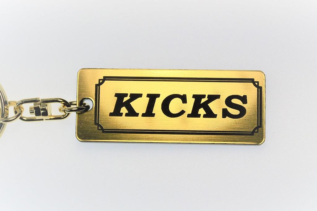 Kicks Gold Black Double Ring Acrylic Original Keychain P15 Model Custom Parts A-619-1 & Early/Late