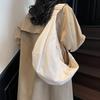 Women's Nylon Dumpling Shoulder Bag, Lightweight Lazy Style Crossbody Purse, Large Capacity Casual Commuter Handbag, Korean Version Relaxed Bag