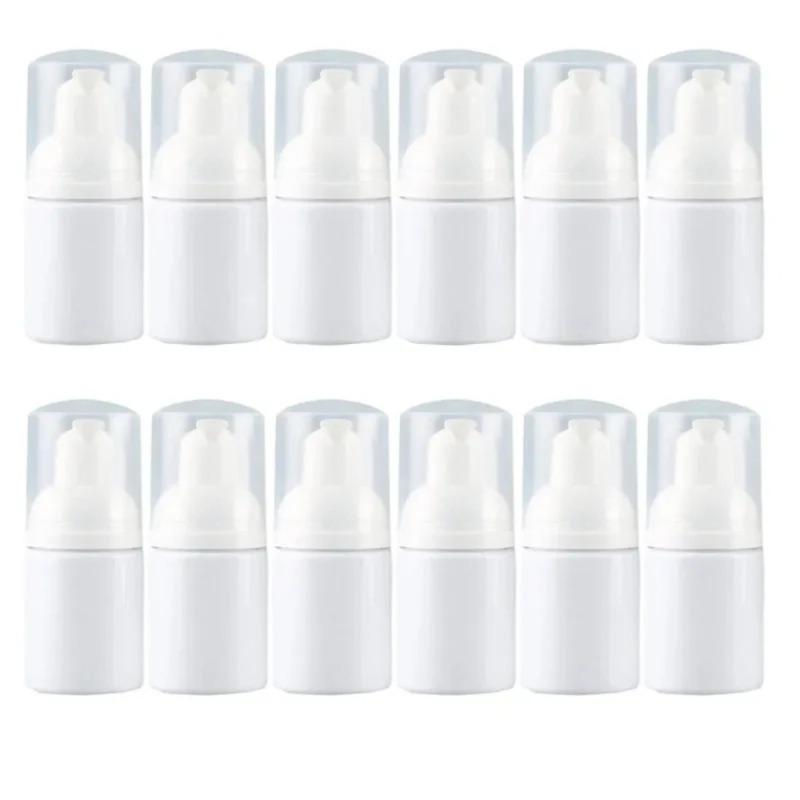 12Pcs/Lot Empty 30ML Refillable Foam Dispenser Bottle Plastic Bottle Portable for Cleaning Travel Mini Foaming Soap Pump