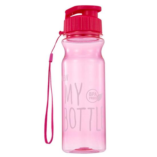 Yousheng 650ML Water Bottle Food Grade Large Capacity Portable Fitness Sports Water Jug with Lanyard Outdoor Supply