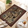 800g Per Square Meter 1pc Painted Retro American Indian Cowboy Horse Carpet Home Door Mat for Bedroom,Game Room,Kitchen,Bathroom Decoration