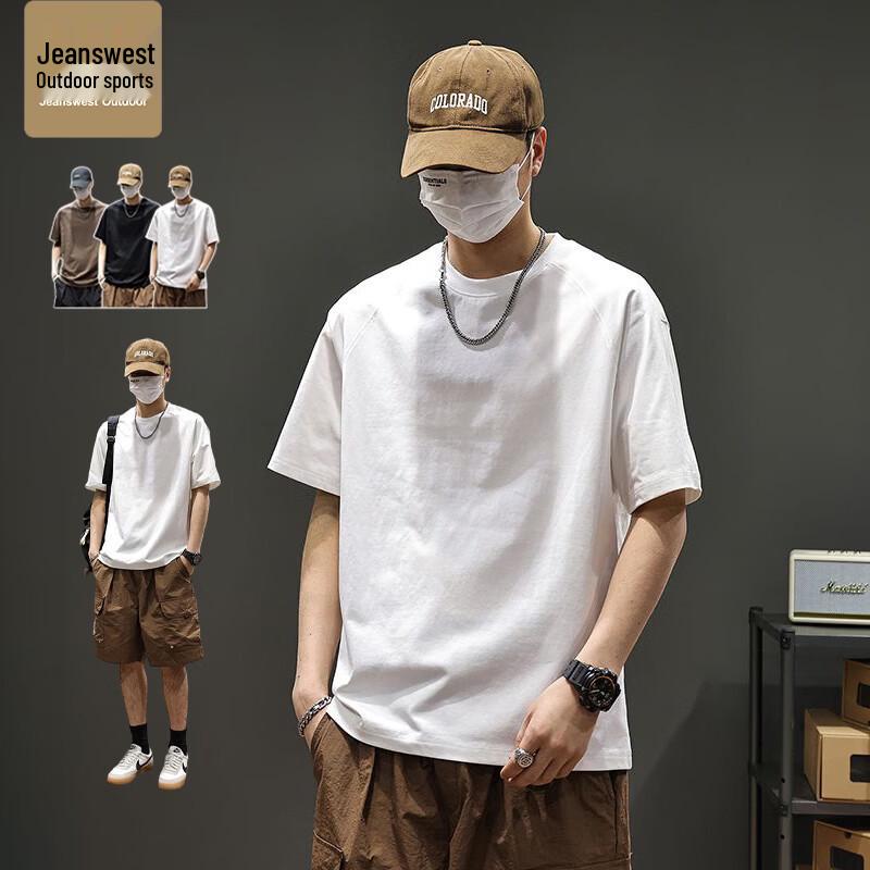 

Jeanswest Men s Retro Loose Fit Short Sleeve T-Shirt M