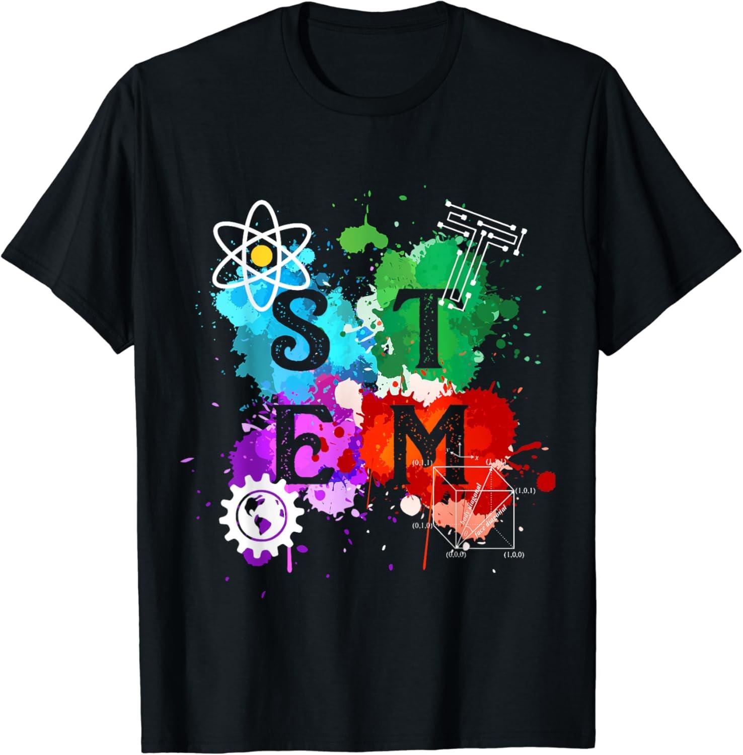 

STEM Science Technology Engineering Math Teacher T-Shirt 5XL різнокольоровий
