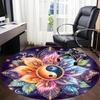 1PC Yin Yang Symbol Chair Carpet for Office, Indoor Non-Slip Washable Carpet, Soft Comfortable Mat For Office Room Yy250930301