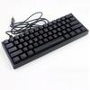 BAJEAL K101 Wired 61-Key Blue Axis Portable Luminous Mechanical Gaming Keyboard