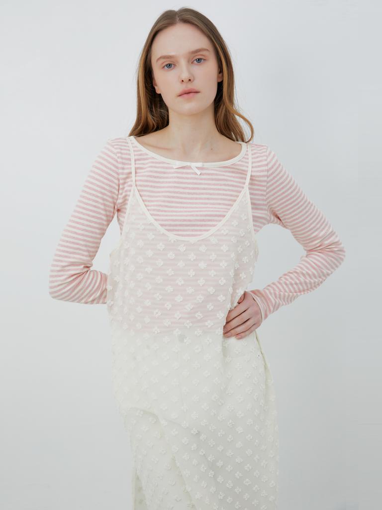 Beirut Amara Layered Slip Dress Ivory