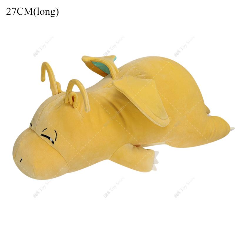 Mega Charizard X Sleeping Plush Pillow Series Cute Garchomp Mew Umbreon Cubone Sofa Cushion Stuffed Peluche Toy