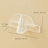 Pack of 8 Transparent Sticker Adhesive Glasses Stands Wall Mounted No Drilling Required for Organized Sunglasses Storage Display