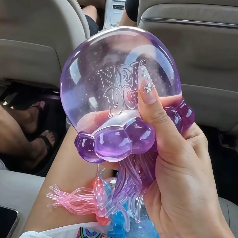 Jellyfish pinch Le octopus decompression toy, pinch Le jellyfish jelly soft glue, decompress and vent slow rebound gadget