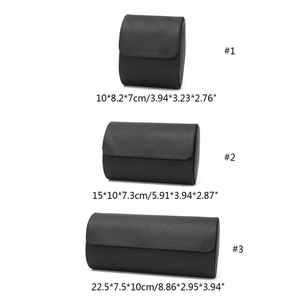 Watch Organizer Watch Roll Travel Cases with Luxury Velvets Interior Watch Box