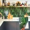 10PCS/Set Wall Tile Shape DIY Smooth Peelable Home Decor Waterproof Wallpaper Oil-proof Self-adhesive Convenient 29x23cm